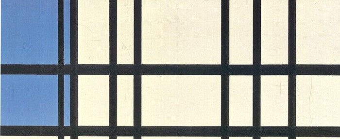 Piet Mondrian - Rhythmus aus schwarzen Linien