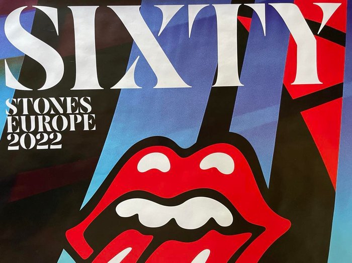 other - Rolling Stones Brussels bruxelles 2022 sixty tour jumbo xl poster