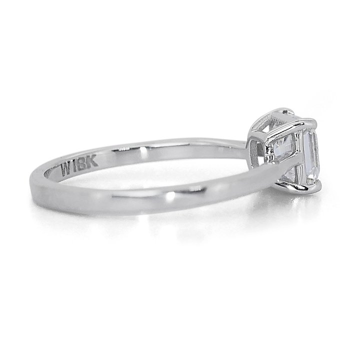 Ring - 18 kraat Hvidguld -  1.01ct. tw. Diamant (Natur)