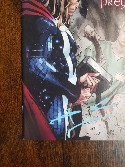 Thor #9 Key ISSUE :" 1st APP of Dr. Donald Blake as the shadow of thunder, previously Thor's human" - Signed by creator Donny Cates ! With COA ! 1ST PRINT ! - 1 Signed comic - Første udgave/2020