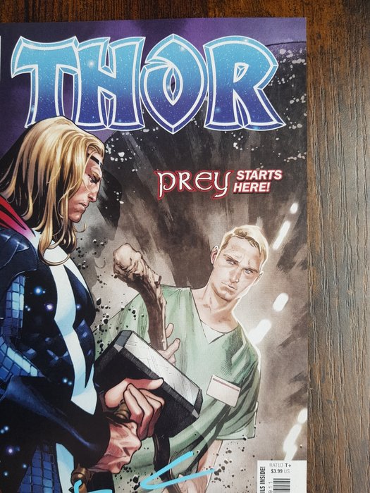 Thor #9 Key ISSUE :" 1st APP of Dr. Donald Blake as the shadow of thunder, previously Thor's human" - Signed by creator Donny Cates ! With COA ! 1ST PRINT ! - 1 Signed comic - Første udgave/2020