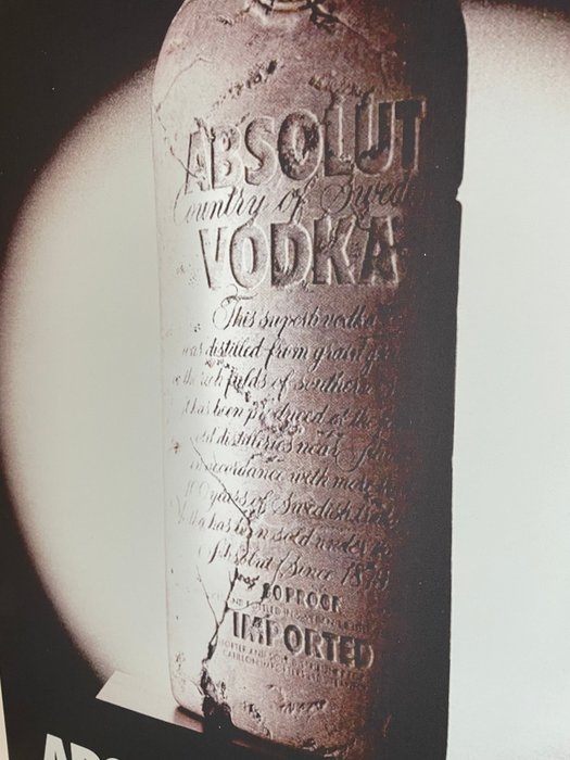 Sweden ABSOLUT Vodka - Reklameplakat - Aluminium