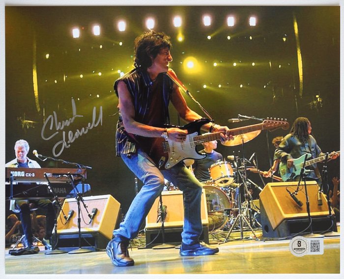 Rolling Stones Chuck Leavell - Autograf foto med Beckett COA