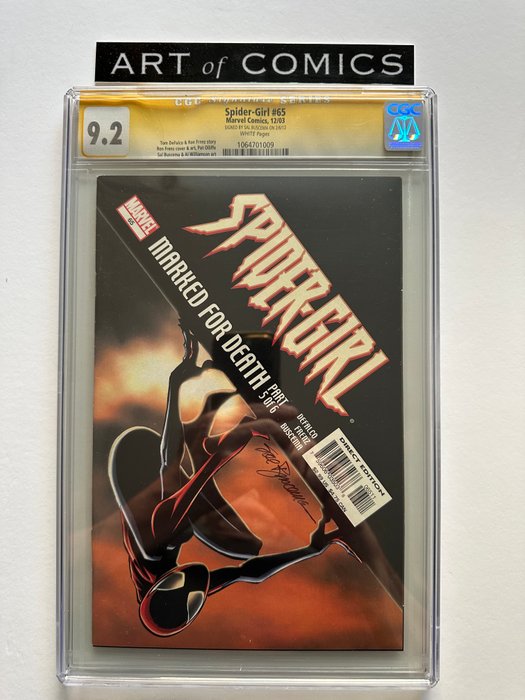 Spider-Girl #65 - Signed By Sal Buscema - Signature Series Graded CGC 92!!! - Very High Grade! - White Pages! - 1 Signed graded comic - Første udgave - 2003