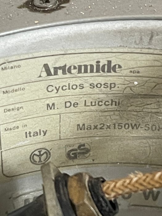 Artemide - Michele De Lucchi - Hængende lampe - Cyclos - Glas