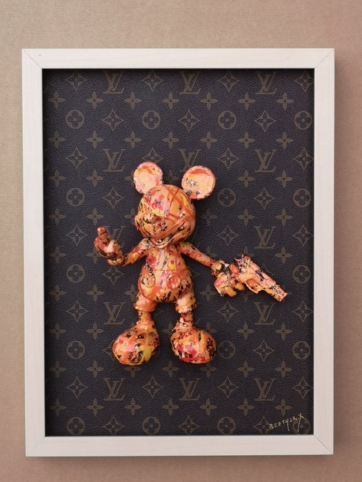 Brother X - Framed Bad Mickey by Louis Vuitton