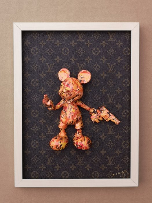 Brother X - Framed Bad Mickey by Louis Vuitton