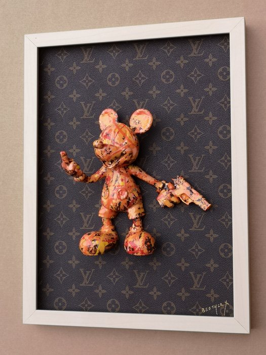 Brother X - Framed Bad Mickey by Louis Vuitton