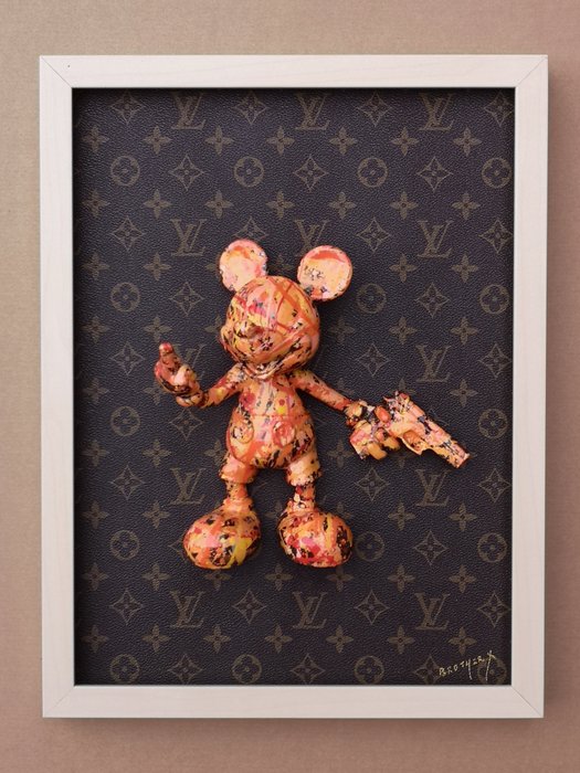 Brother X - Framed Bad Mickey by Louis Vuitton