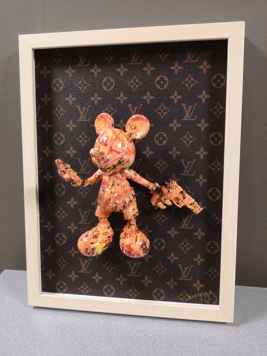 Brother X - Framed Bad Mickey by Louis Vuitton