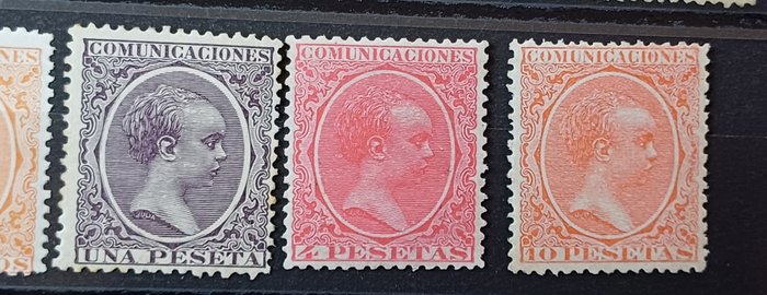 Spanien 1889 - Alfonso XIII. Komplet pelon serie. - Edifil 213/228