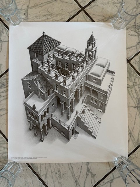 M.C. Escher (1898-1972), after - Klimmen en dalen