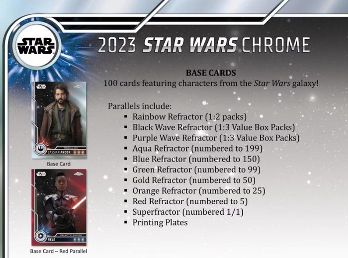 Star Wars - Topps Chrome 10-Pack Blaster Box (2023)