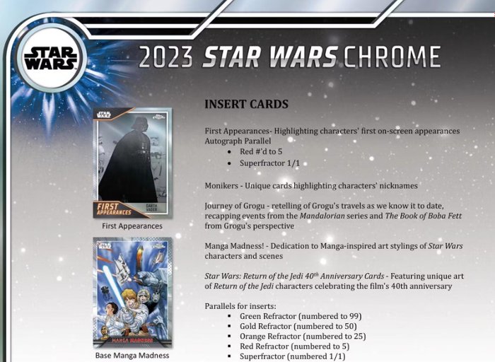 Star Wars - Topps Chrome 10-Pack Blaster Box (2023)