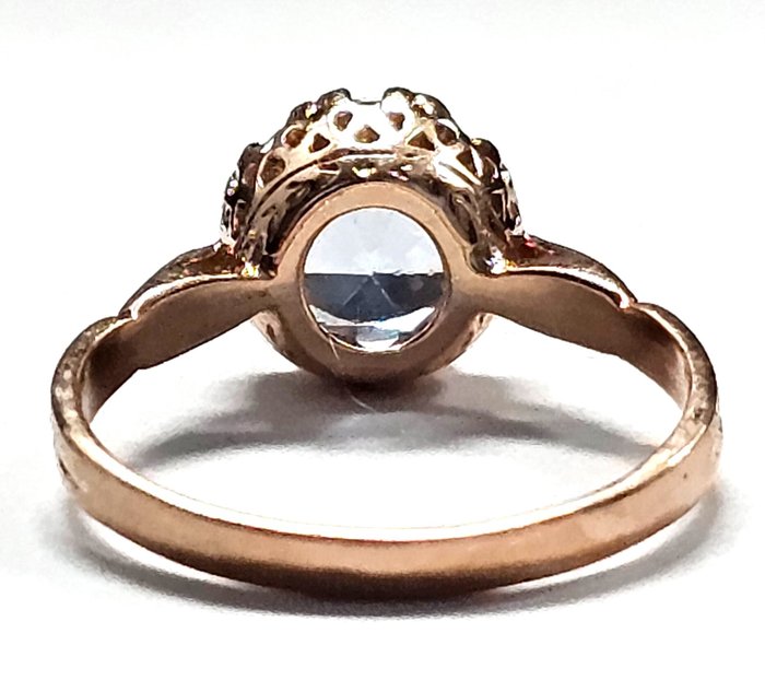 Ingen mindstepris - Ring - 9 kt. Rosaguld, Sølv -  1.60ct. tw. Topas