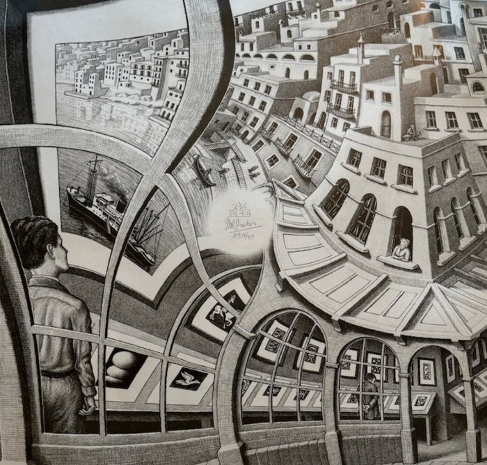 MC Escher (1898-1972) after - Prenten tentoonstelling