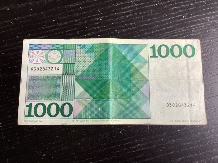 Holland. - 1000 Gulden 1972  (Ingen mindstepris)