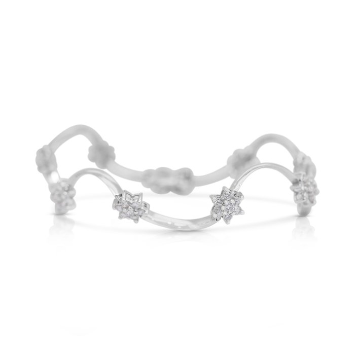 Armbånd - 18 kraat Hvidguld -  1.73ct. tw. Diamant (Natur)