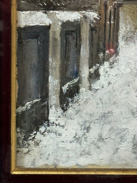 Mario Pacchioli (1945-2007) - Strada innevata