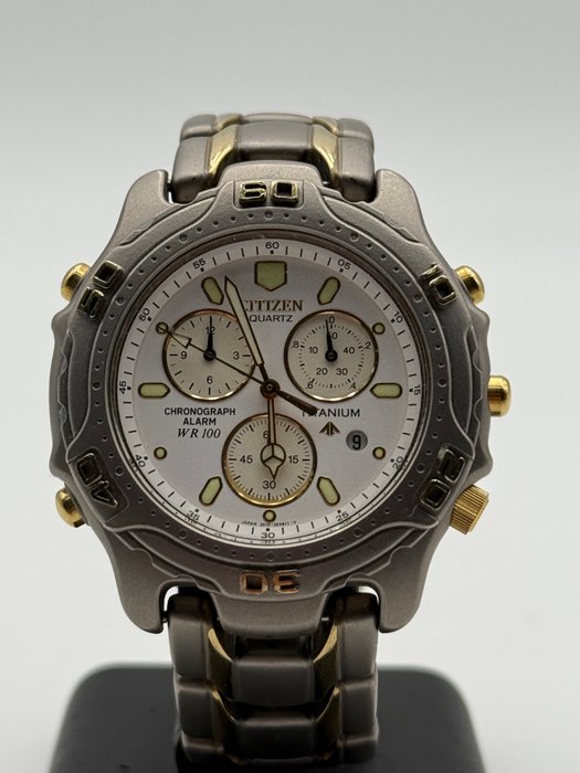 Citizen - promaster titanium alarm chronograph - Ingen mindstepris - 3510-353064 - Unisex - 1990-1999