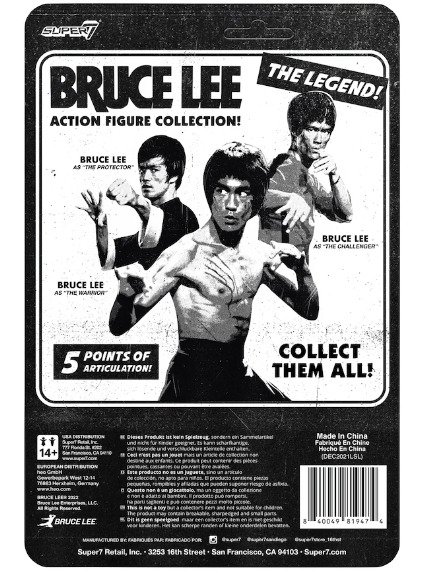 Bruce Lee - Hollywood Icons Super7 The Challenger ReAction Figure - Sealed