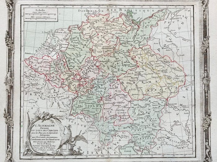 Tyskland - Bohème, Autriche, Belgique, Saxe, Poméranie; Louis-Charles DESNOS - L'Allemagne - 1781-1800