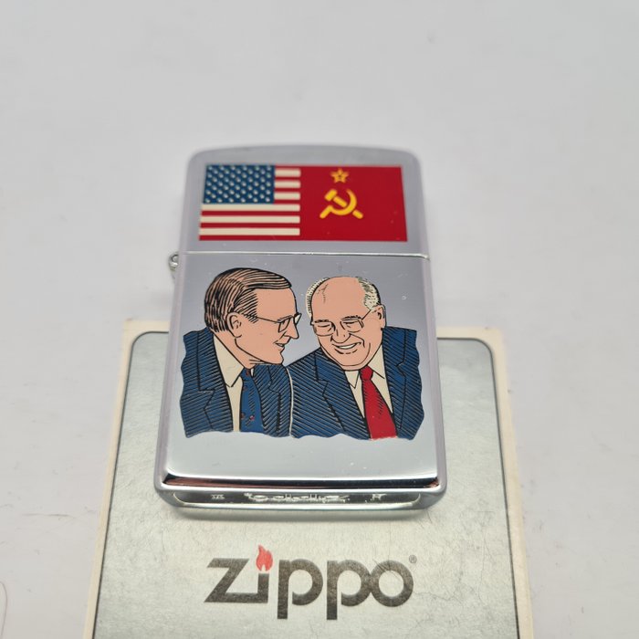 Zippo - Bush and Gorbachev - Lighter - Messing