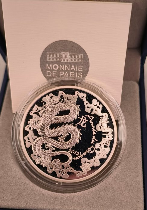 Frankrig. 10 Euro 2012 "Année du Dragon" Proof  (Ingen mindstepris)