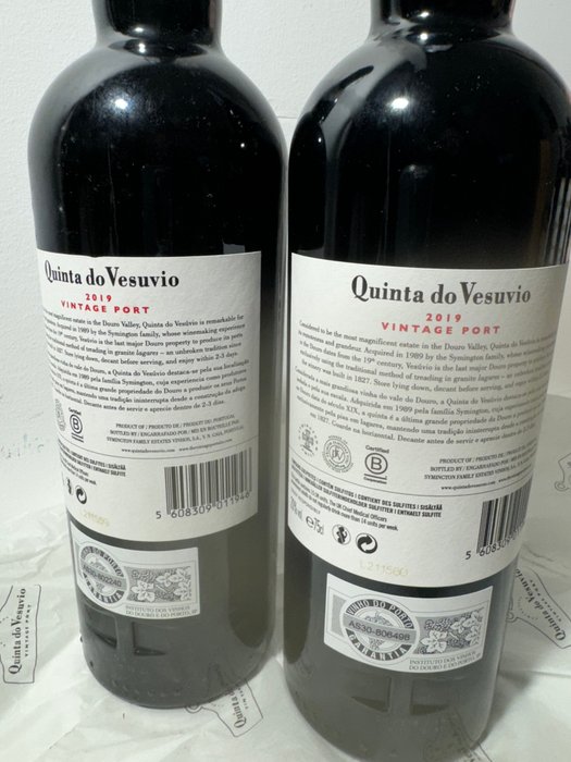 2019 Quinta do Vesúvio - Vintage Port -  Douro  - 2 Flasker (0,75 L)