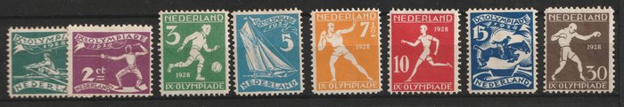 Holland 1925/1940 - samling af komplette serier - tussen NVPH 166/168 en 350/355