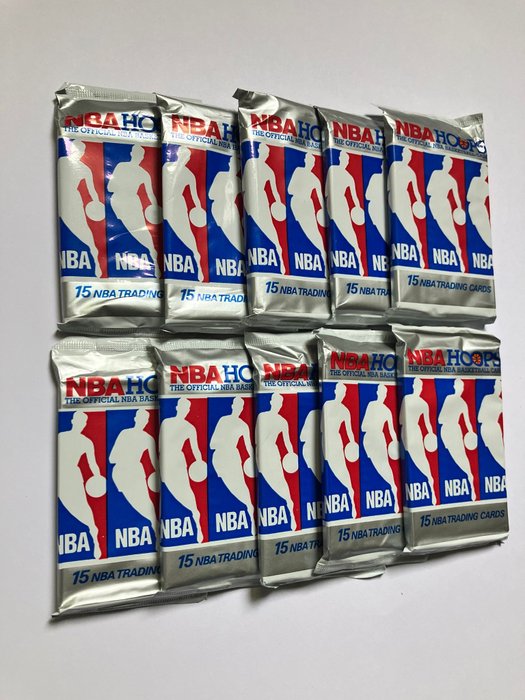 1990/91 Hoops NBA - 10 Pack - Glimrende (EX)