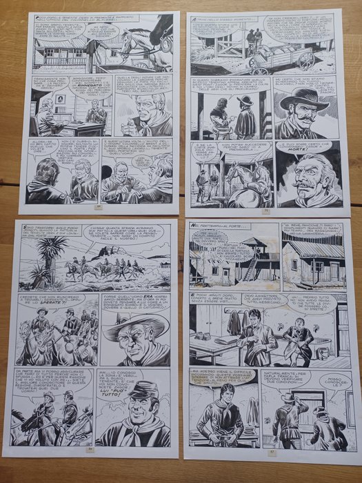 Bignotti, Franco - 4 Original page - Zagor - Carovane combattenti - 1985