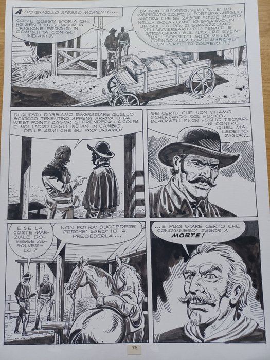 Bignotti, Franco - 4 Original page - Zagor - Carovane combattenti - 1985