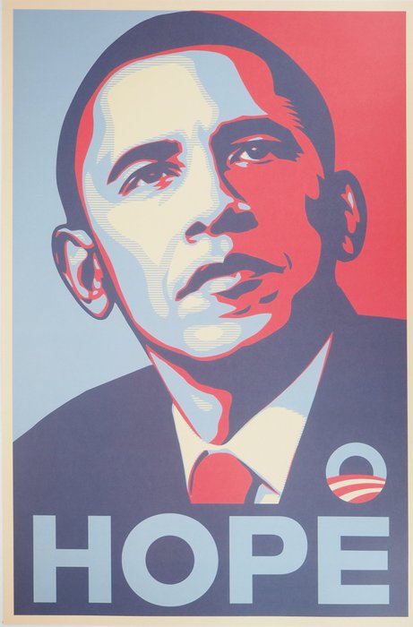 Shepard Fairey (OBEY) (1970) - Hope : Obama