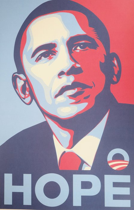 Shepard Fairey (OBEY) (1970) - Hope : Obama