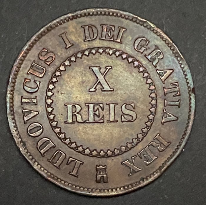 Portugal D Luís I (1861-1889) X Reis 1863 (Ensaio Monetário)