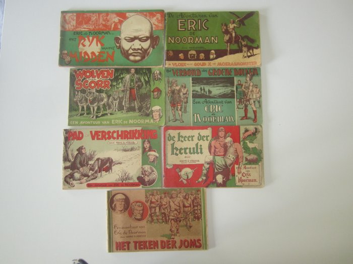 Diverse delen Eric de noorman en kapitein Rob in 1e druk - Diverse titels - 16 Comic - 1950