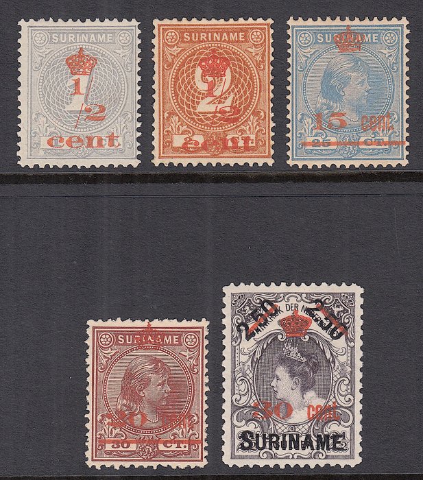 Surinam 1911 - Hjælpeproblem - NVPH 60/64