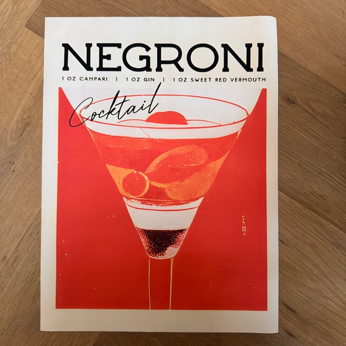 Count Camillo Negroni - Negroni Ingredient Poster