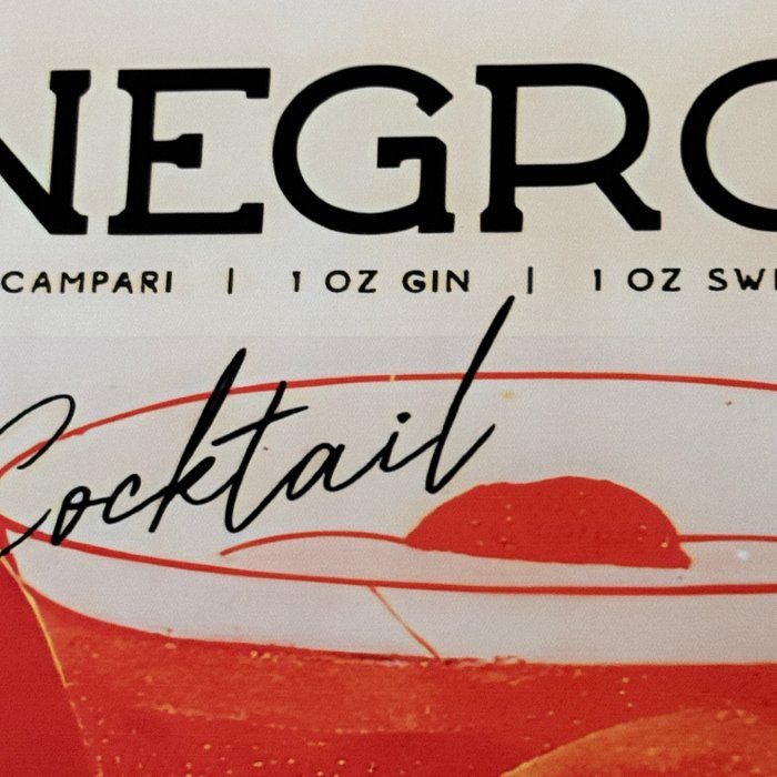 Count Camillo Negroni - Negroni Ingredient Poster