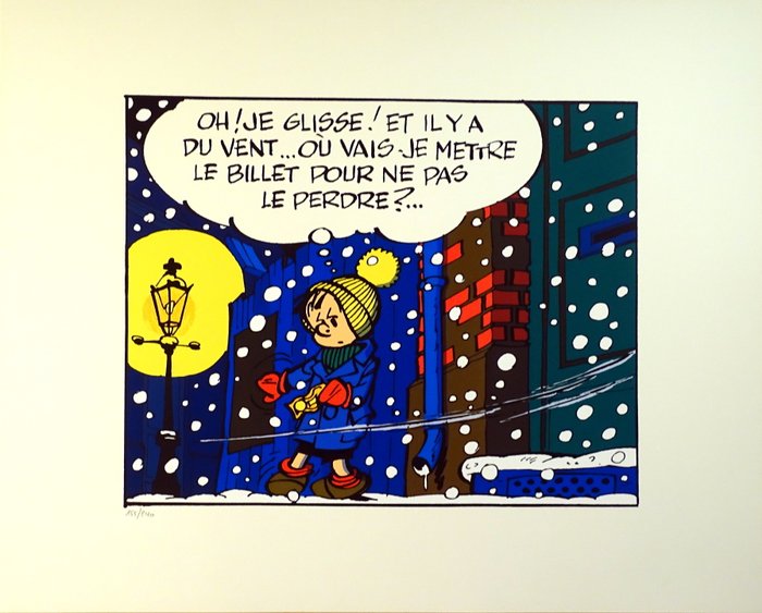 Franquin, André - 1 Silkscreen - Le Petit Noël