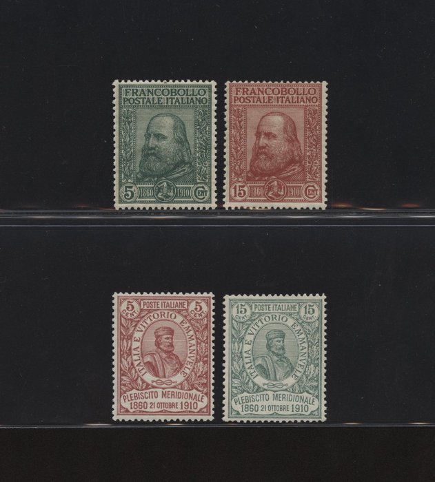 Italien Kongerige 1910 - Garibaldi - Serien - Sassone NN. 89/90