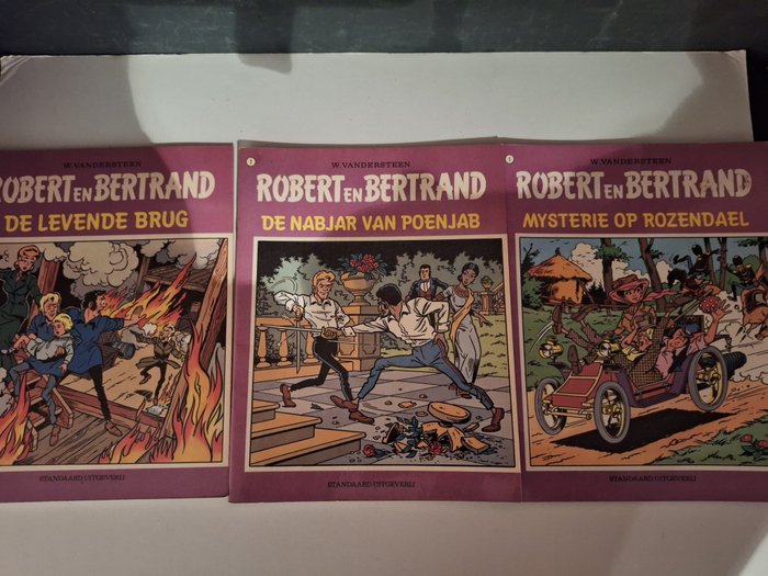 Robert en Bertrand - Diverse nummers - zie beschrijving - 47 Album - Første udgave - 1973/1984