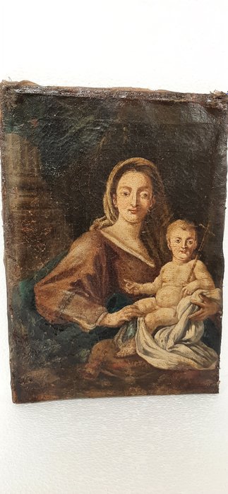 Scuola napoletana (XVIII) - Madonna con Gesù Bambino