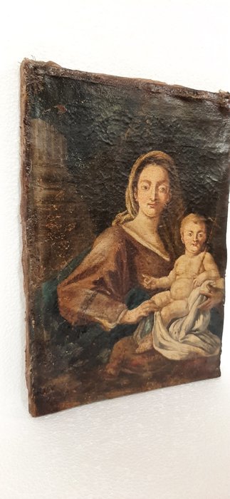 Scuola napoletana (XVIII) - Madonna con Gesù Bambino