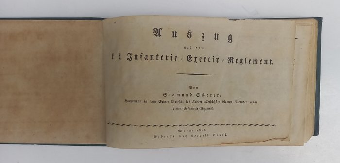 Auszug aus dem KK Infanterie-Exrercir-Reglement - 1818