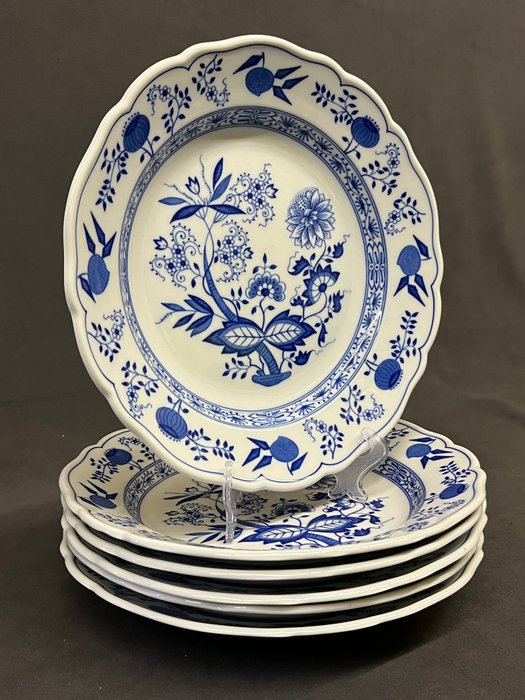 Hutschenreuther - Bordservice til 6 (6) - Maria Theresia Zwiebelmuster - Middagstallerkener - Porcelæn