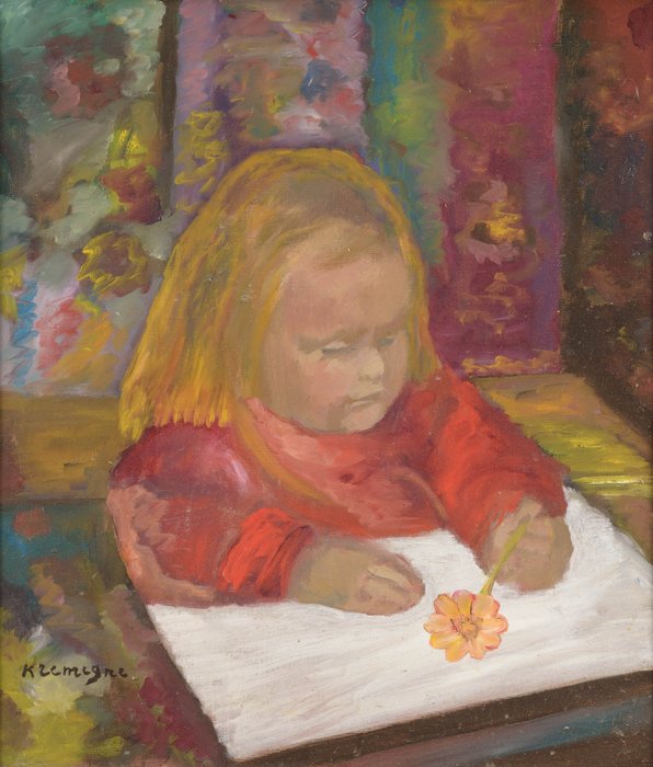 Pinchus Krémègne (1890-1981) - Child drawing