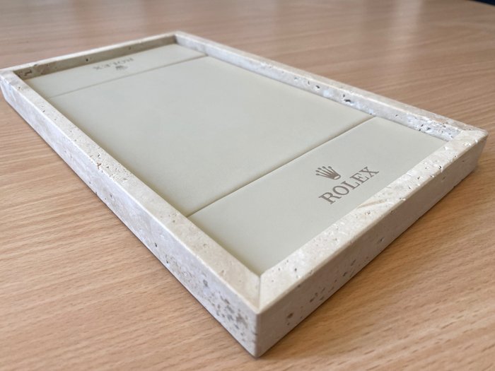 Rolex - Natural Marble 1.4kg Tray Genuine Leather