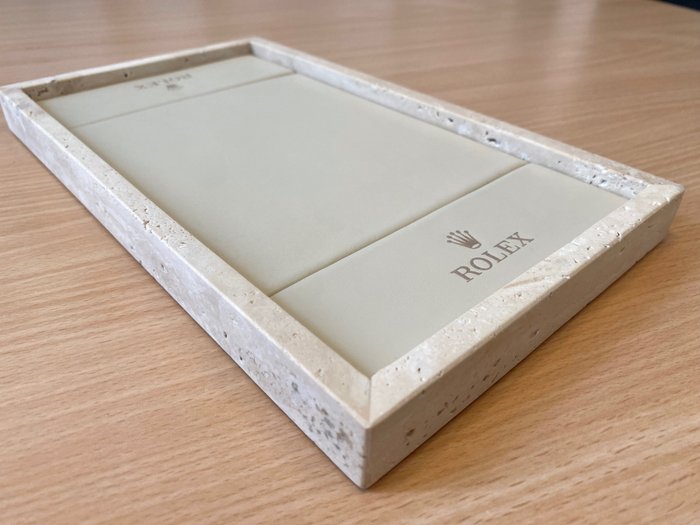 Rolex - Natural Marble 1.4kg Tray Genuine Leather